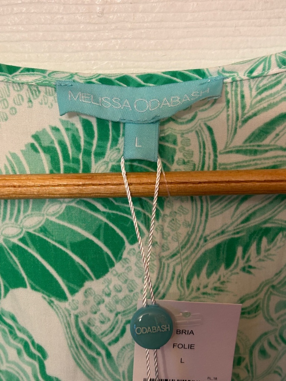 NWT Melissa Odabash Bria Ruffled Printed Voile Wrap Dress Sz Large SwimCover - Picture 12 of 13